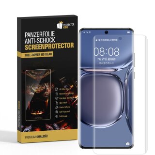 2x Panzerfolie für Huawei P50 Pro FULL SCREEN Displayschutz Schutzfolie KLAR/ ANTI-SHOCK/ ANTI-KRATZ/ ANTI-BRUCH/ ANTI-SCHMUTZ