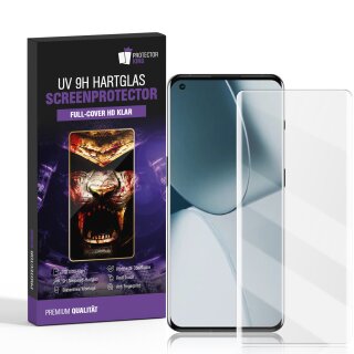 1x UV-Liquid 9H Panzerglas für OnePlus 10 Pro 3D KLAR echtes Tempered Panzerhartglas Schutzglas Displayschutz Panzerfolie Schutzfolie Screen Protector