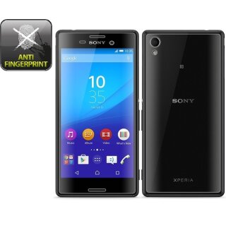 2x Displayfolie für Sony Xperia M4 Aqua ANTI-REFLEX Displayschutzfolie MATT F/B