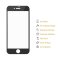 6x Matt 9H Hartglas für iPhone 8 FULL COVER Schutzfolie Schutzglas Displayschutz ANTI-REFLEX Displayglas Panzerglas Glasfolie Tempered Sicherheitsglas Echtglas Panzerfolie