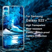 Schutzhülle für Samsung Galaxy S22 Plus Backcover Kameraschutz Handyhülle Case Cover Tasche Transparent Smartphone Bumper