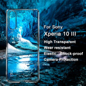 Schutzhülle für Sony Xperia 10 III Kamera Handyhülle Case Cover Tasche Transparent Smartphone Bumper ANTI-SHOCK/ ANTI-STOß