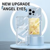 Schutzhülle für iPhone 12 Pro Kamera Case Handyhülle Cover Tasche Transparent Smartphone Bumper (Kartensteckplatz-Kreditkarte-Geldscheine)