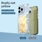 Schutzhülle für iPhone 13 Mini Kamera Case Handyhülle Cover Tasche Transparent Smartphone Bumper (Kartensteckplatz-Kreditkarte-Geldscheine)