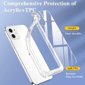 Schutzhülle für iPhone 12 Mini Kamera Case Panzerhülle Handyhülle Cover Tasche Transparent Smartphone Bumper
