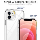 Schutzhülle für iPhone 12 Kamera Case Panzerhülle Handyhülle Cover Tasche Transparent Smartphone Bumper