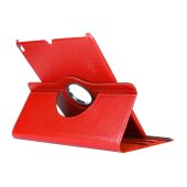 1x Schutzhülle für iPad Pro 12.9 (2018-2019-2020-2021) Tablet Hülle Schutz Tasche Case Cover Rot 360 Grad drehbar Rotation Bumper