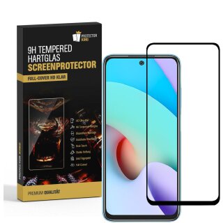 1x 9H Hartglas für Xiaomi Redmi 10 FULL COVER Schutzglas Schutzfolie Panzerfolie Displayschutz KLAR Panzerglas Echtes Tempered Displayglas