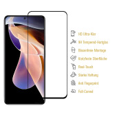 1x 9H Panzerglas für Xiaomi Redmi Note 11 Pro Plus FULL COVER echtes Tempered Glass Displayschutz Panzerfolie Schutzfolie Schutzglas Screen-Protector