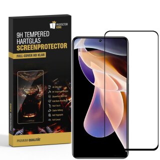 6x 9H Panzerglas für Xiaomi Redmi Note 11 Pro Plus FULL COVER echtes Tempered Glass Displayschutz Panzerfolie Schutzfolie Schutzglas Screen-Protector