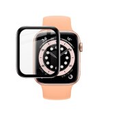 2x Plexiglas für Apple Watch 4/ 5/ 6 44mm FULL CURVED Displayschutz Panzerfolie Panzerglas Schutzfolie Schutzglas HD Klar