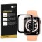 2x Plexiglas für Apple Watch 4/ 5/ 6 44mm FULL CURVED Displayschutz Panzerfolie Panzerglas Schutzfolie Schutzglas HD Klar