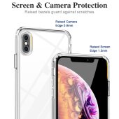 Schutzhülle für iPhone XS Max Kamera Case Panzerhülle Handyhülle Cover Tasche Transparent Smartphone Bumper