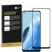6x 9H Hartglas für Oppo Reno 7 FULL COVER Displayschutz Panzerfolie Schutzfolie Panzerglas Schutzglas Displayglas Tempered Glasfolie Sicherheitsglas Echtglas