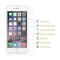 6x 3D A++ 9H Hartglas für iPhone 8 Displayschutz Schutzglas Schutzfolie Panzerfolie Panzerglas Displayglas Tempered Glasfolie Sicherheitsglas Echtglas