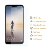 4x 3D A++ 9H Hartglas für Huawei P20 Lite Displayschutz Schutzglas Schutzfolie Panzerfolie Panzerglas Displayglas Tempered Glasfolie Sicherheitsglas Echtglas