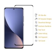 6x 9H Panzerglas für Xiaomi 12x FULL CURVED Schutzfolie Schutzglas Displayschutz Displayglas Tempered Hartglas Glasfolie Sicherheitsglas Echtglas Panzerfolie