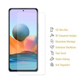 6x 9H Hartglas für Xiaomi Redmi Note 10 Pro Max Panzerfolie Displayschutz Glas KLAR Panzerglas Schutzglas Schutzfolie