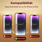 6x 9H Panzerglas für iPhone 14 Plus HD KLAR echtes...