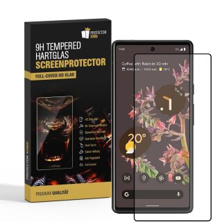 4x 9H Panzerglas für Google Pixel 6 FULL COVER Displayschutz Schutzglas Panzerfolie Schutzfolie Hartglas Displayglas Tempered Glasfolie Sicherheitsglas Echtglas