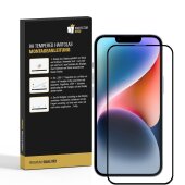 3x 9H Panzerglas für iPhone 14 FULL COVER Displayschutz Panzerfolie Schutzfolie Hartglas Schutzglas Displayglas Tempered Glasfolie Echtglas