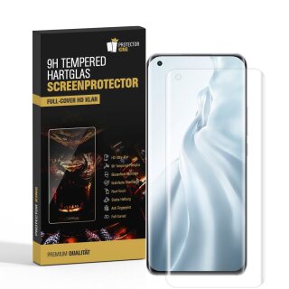 3x 9H Panzerglas für Xiaomi Mi 11 FULL CURVED Displayschutz Schutzglas Panzerfolie Schutzfolie Displayglas Hartglas echtes Tempered Sicherheitsglas Glasfolie