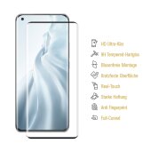 4x 9H Panzerglas für Xiaomi Mi 11 FULL CURVED Displayschutz Schutzglas Panzerfolie Schutzfolie Displayglas Hartglas echtes Tempered Sicherheitsglas Glasfolie
