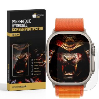 1x Hydrogel-Glass für Apple Watch Ultra 49mm Selbstheilend für Micro Kratzer 3D KLAR Panzerfolie Displayschutz Schutzfolie Screen-Protector