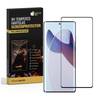 3x 9H Panzerglas für Motorola Moto X30 Pro FULL CURVED Displayschutz Schutzglas Panzerfolie Schutzfolie Displayglas Hartglas echtes Tempered Sicherheitsglas Glasfolie
