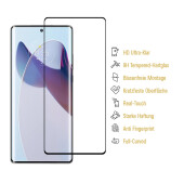 4x 9H Panzerglas für Motorola Moto X30 Pro FULL CURVED Displayschutz Schutzglas Panzerfolie Schutzfolie Displayglas Hartglas echtes Tempered Sicherheitsglas Glasfolie