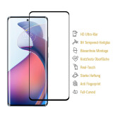 4x 9H Panzerglas für Motorola Moto S30 Pro FULL CURVED Displayschutz Schutzglas Panzerfolie Schutzfolie Displayglas Hartglas echtes Tempered Sicherheitsglas Glasfolie