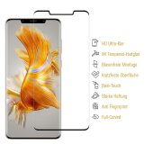 6x 9H Panzerglas für Huawei Mate 50 Pro FULL CURVED Displayschutz Schutzglas Panzerfolie Schutzfolie Displayglas Hartglas echtes Tempered Sicherheitsglas Glasfolie