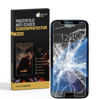 2x Panzerfolie für Samsung Galaxy S7 ANTI-SCHOCK Displayschutzfolie HD KLAR