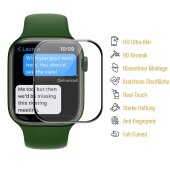 1x 9D Keramik-Glass für Apple Watch 7/ 8 41mm FULL COVER 3D KLAR Panzerfolie Displayschutz Schutzfolie Ceramic Screen-Protector