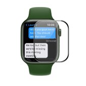 6x 9D Keramik-Glass für Apple Watch 7/ 8 41mm FULL COVER 3D KLAR Panzerfolie Displayschutz Schutzfolie Ceramic Screen-Protector
