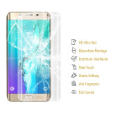 2x Panzerfolie für Samsung Galaxy S6 Edge Plus FULL COVER Displayschutzfolie KLAR