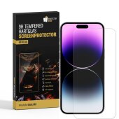 2x 9H Hartglas für iPhone 14 Pro Displayschutz...