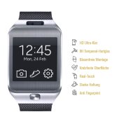 2x 9H Panzerglas für Samsung Galaxy Gear 2 Displayschutz Panzerfolie Hartglas Schutzglas Displayglas Tempered Glasfolie Schutzfolie Sicherheitsglas Echtglas
