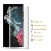 2x Hydrogel-Glass für Samsung Galaxy S23 Ultra Selbstheilend für Micro Kratzer 3D KLAR Panzerfolie Displayschutz Schutzfolie Screen-Protector