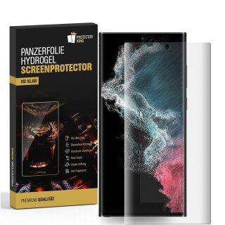 6x Hydrogel-Glass für Samsung Galaxy S23 Ultra Selbstheilend für Micro Kratzer 3D KLAR Panzerfolie Displayschutz Schutzfolie Screen-Protector