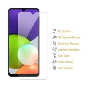 3x 9H Panzerglas für Samsung Galaxy A22 5G Displayschutz Schutzglas Panzerfolie Schutzfolie Hartglas Displayglas Tempered Glasfolie Sicherheitsglas Echtglas