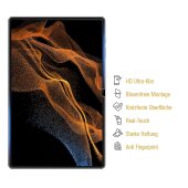 6x Panzerfolie für Samsung Galaxy Tab S8 Ultra ANTI-SHOCK Displayschutz Schutzfolie HD KLAR ANTI-SHOCK/ ANTI-KRATZ/ ANTI STOSS/ ANTI BRUCH/ ANTI SPLITTER