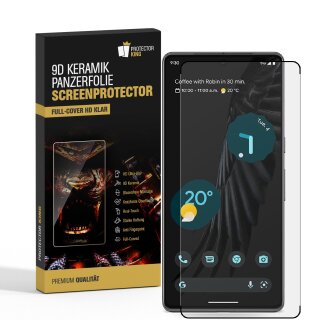 4x 9D Keramik-Glass für Google Pixel 7 Pro FULL COVER 3D KLAR Panzerfolie Displayschutz Schutzfolie Ceramic Screen-Protector