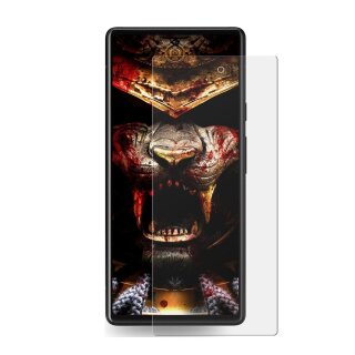 4x Panzernanoglas für Google Pixel 7 Pro FULL CURVED KLAR FLEXIBLER Displayschutz Schutzglas Schutzfolie / ANTI-SHOCK/ ANTI-KRATZ/ ANTI-BRUCH/ ANTI-SCHMUTZ