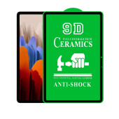 1x 9D Keramik-Glass für Samsung Galaxy Tab S8 Ultra FULL COVER 3D KLAR Panzerfolie Displayschutz Schutzfolie Ceramic Screen-Protector