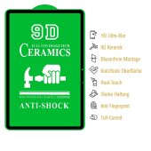 4x 9D Keramik-Glass für Samsung Galaxy Tab S8 Ultra FULL COVER 3D KLAR Panzerfolie Displayschutz Schutzfolie Ceramic Screen-Protector