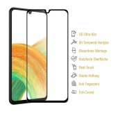 2x 9H Panzerglas für Samsung Galaxy A14 5G FULL COVER Displayschutz Schutzglas Hartglas Schutzfolie Panzerfolie KLAR Tempered echtes Displayglas Glasfolie Displayfolie Folie Transparent