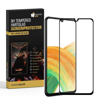 2x 9H Panzerglas für Samsung Gallaxy A24 FULL COVER Displayschutz Schutzglas Hartglas Schutzfolie Panzerfolie KLAR Tempered echtes Displayglas Glasfolie Displayfolie Folie Transparent