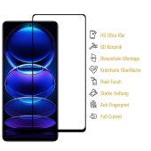 6x 9D Keramik-Glass für Xiaomi Redmi Note 12 Pro 5G FULL COVER 3D KLAR Panzerfolie Displayschutz Schutzfolie Ceramic Screen-Protector