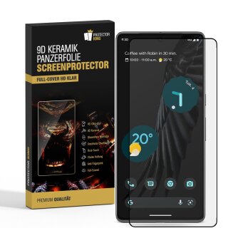 2x 9D Keramik-Glass für Google Pixel 7 3D KLAR Panzerfolie Displayschutz Schutzfolie Ceramic Screen-Protector